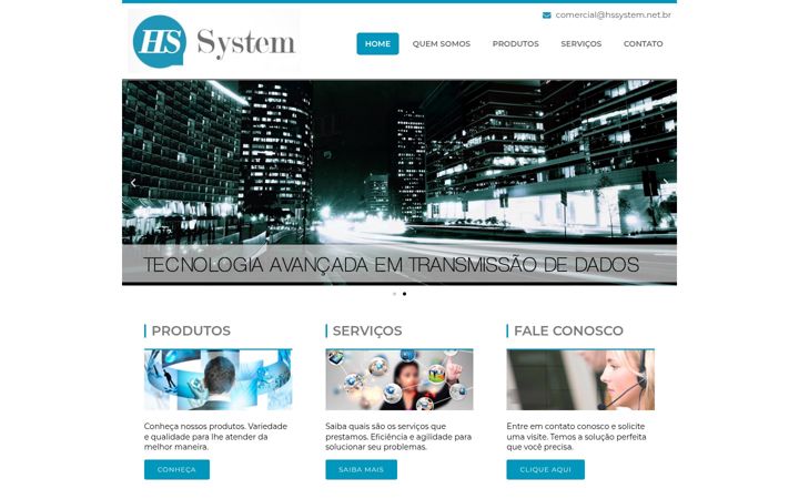 Screenshot of hssystem.net.br