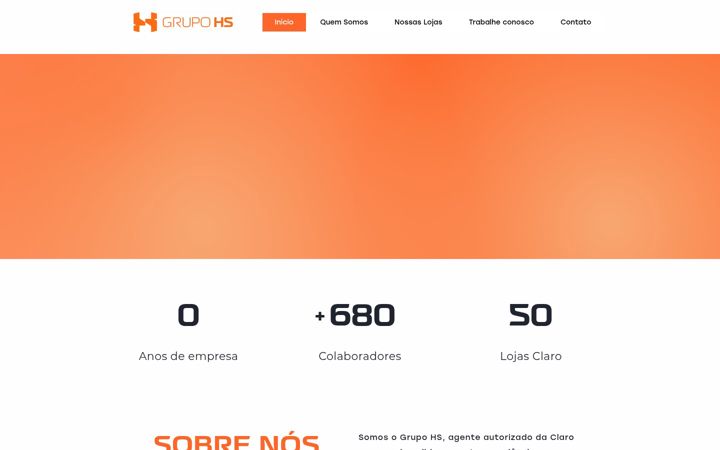 Screenshot of hstelecom.com.br
