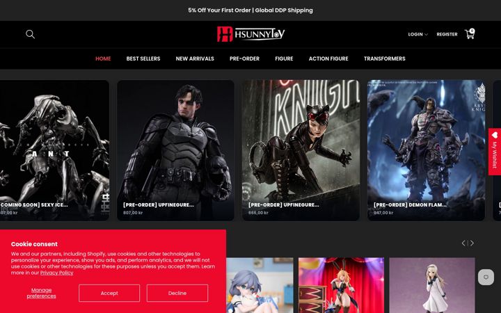 Screenshot of hsunnytoy.com