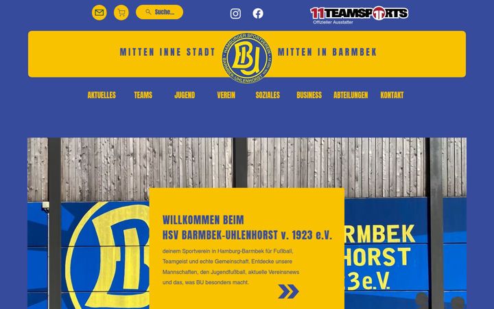 Screenshot of hsv-bu.de