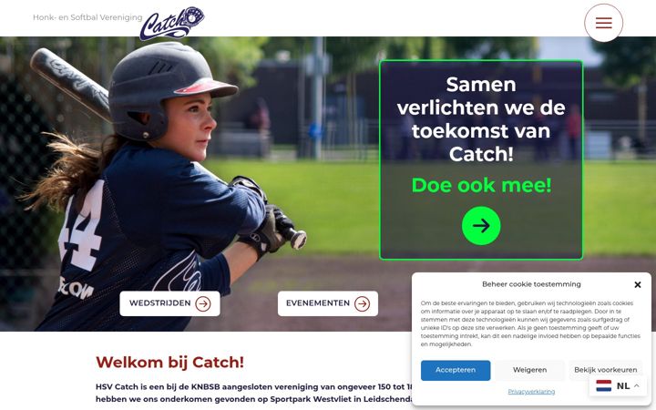 Screenshot of hsv-catch.nl