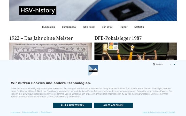 Screenshot of hsv-history.de