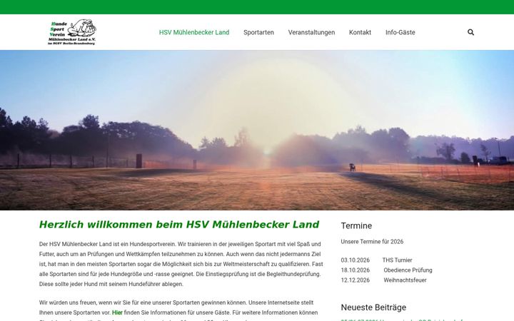 Screenshot of hsv-muehlenbeckerland.de