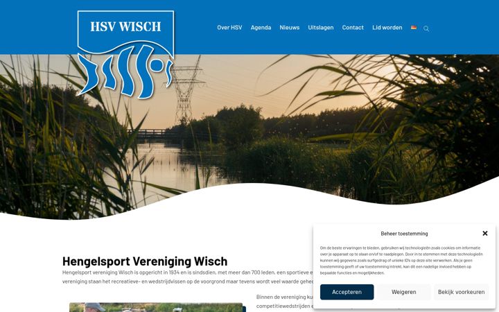 Screenshot of hsv-wisch.nl