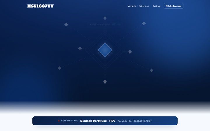 Screenshot of hsv1887tv.de