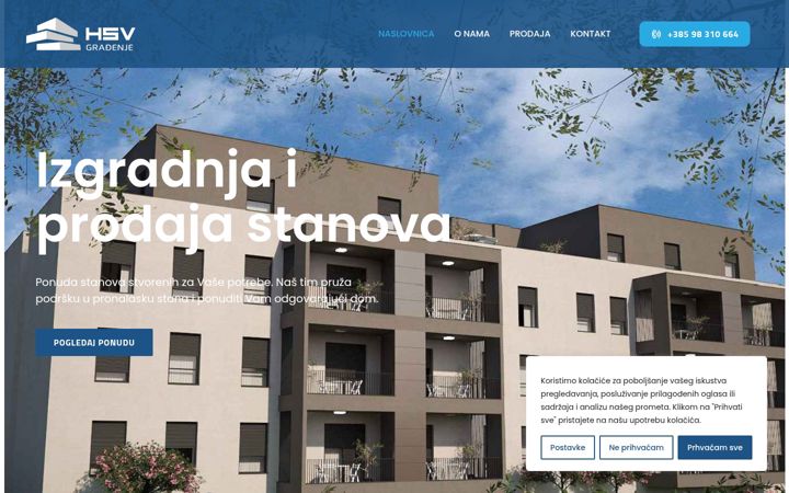 Екранна снимка на hsvgradjenje.hr