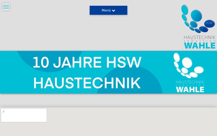 Screenshot of hsw-haustechnik.de