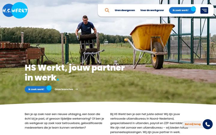 Screenshot of hswerkt.nl