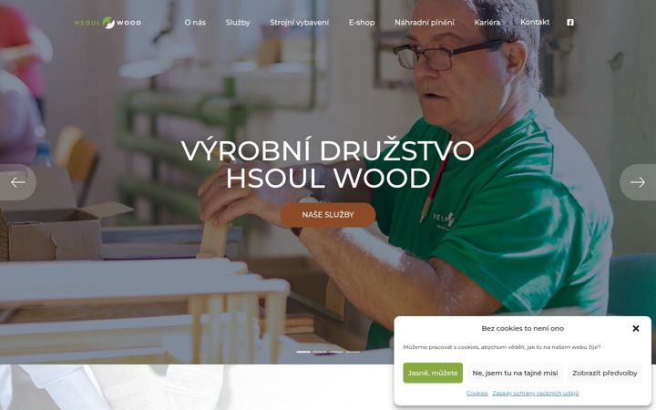 Screenshot of hswood.cz