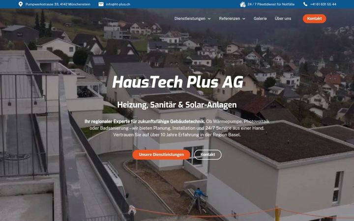 Screenshot of ht-plus.ch