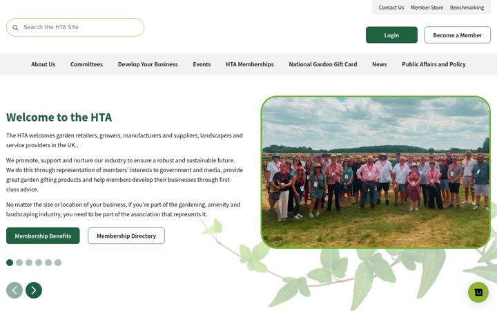 Screenshot of hta.org.uk