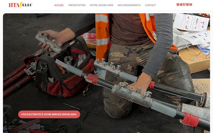 Screenshot of htaelec.com