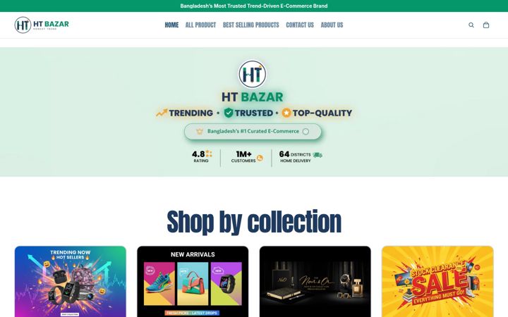 Screenshot of htbazar.com