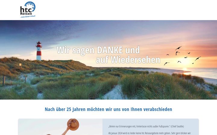 Screenshot of htc-reisen.de