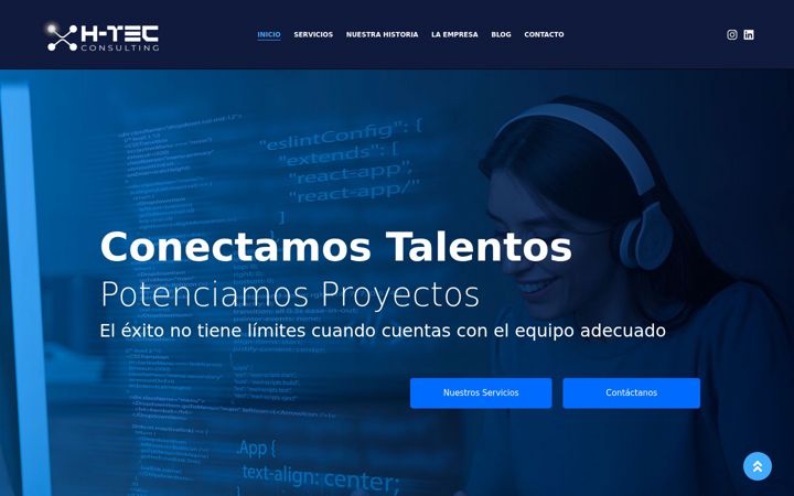 Screenshot of htec-consulting.com