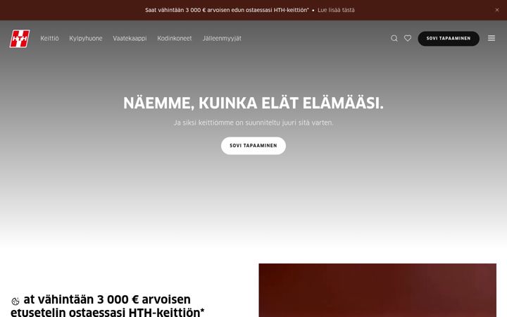 Screenshot of hth-keittio.fi