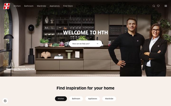Screenshot of hth-kitchen.com