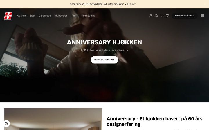 Screenshot of hth.no