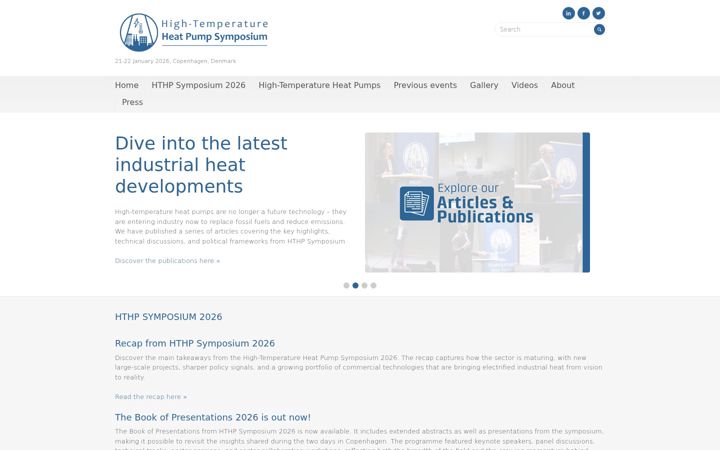 Screenshot of hthp-symposium.org
