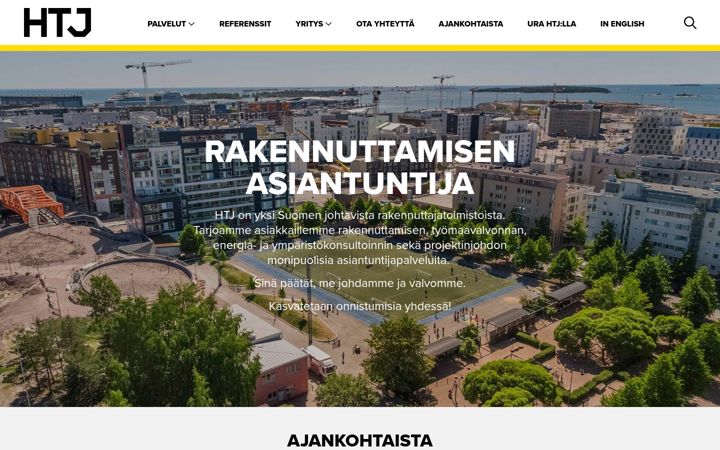 Screenshot of htj.fi