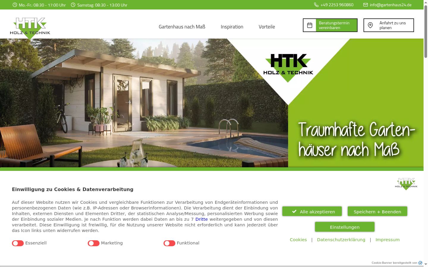 Screenshot tal-banner tal-kunsens muri qabel kwalunkwe interazzjoni