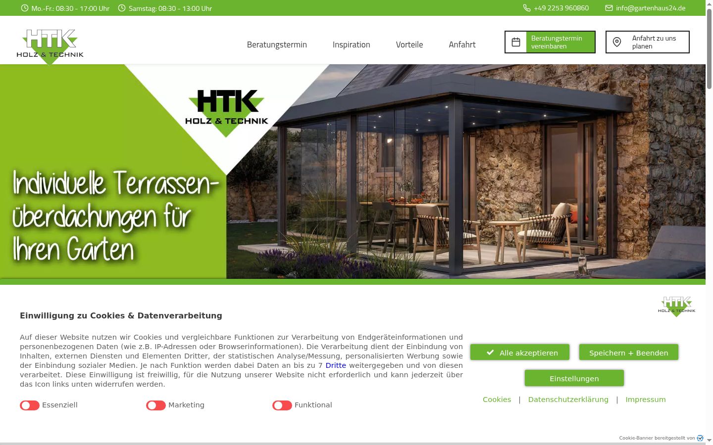 Screenshot tal-banner tal-kunsens muri qabel kwalunkwe interazzjoni