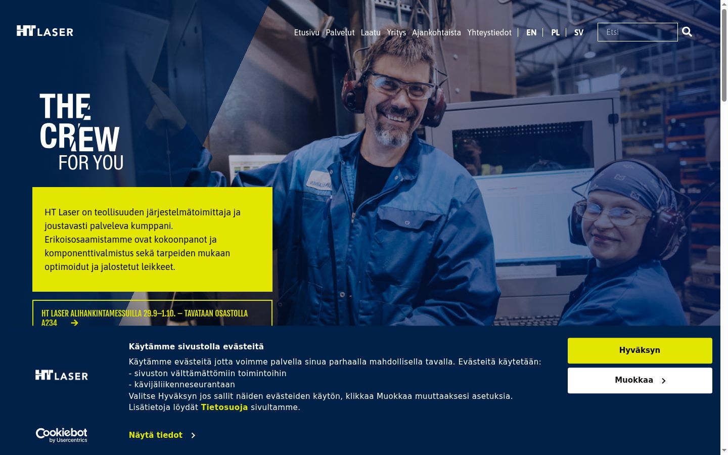 Screenshot des Einwilligungsbanners vor jeglicher Interaktion