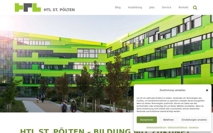 Screenshot of htlstp.ac.at