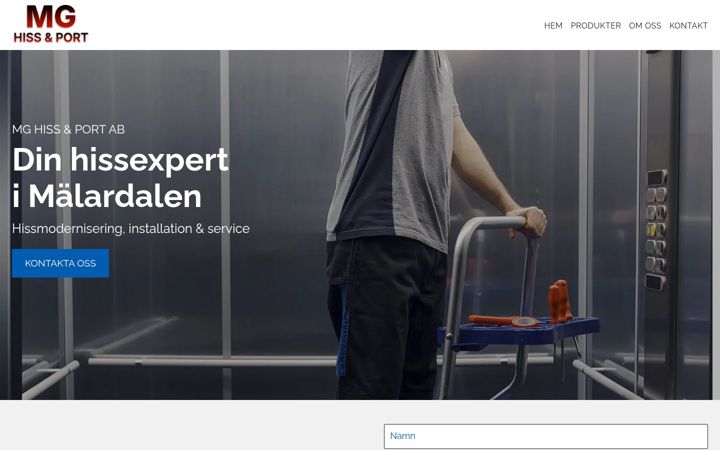 Screenshot of htmhiss.se