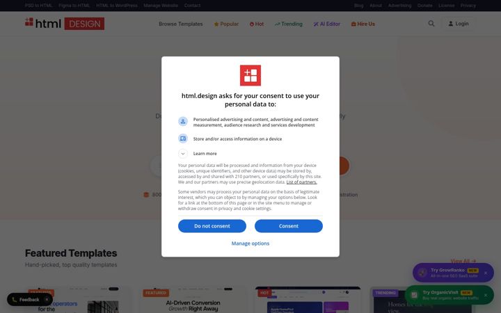 Screenshot of html.design