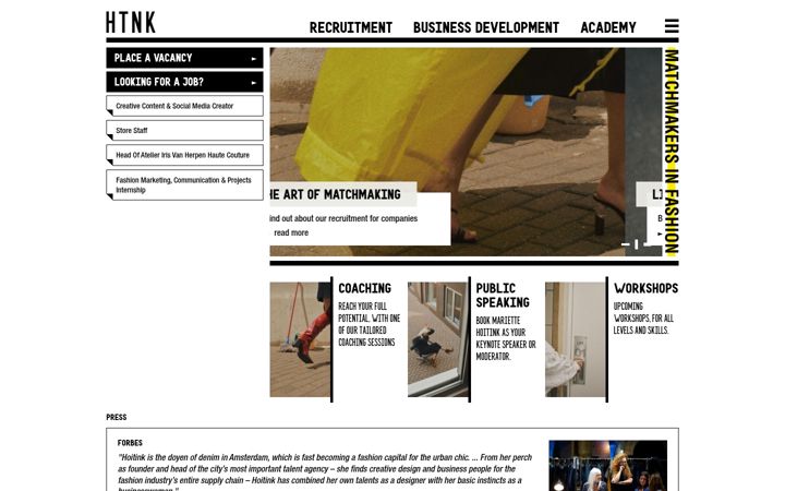 Screenshot of htnk.nl