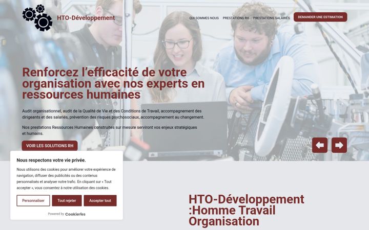 Screenshot of hto-developpement.fr