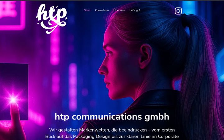 Screenshot of htp.de