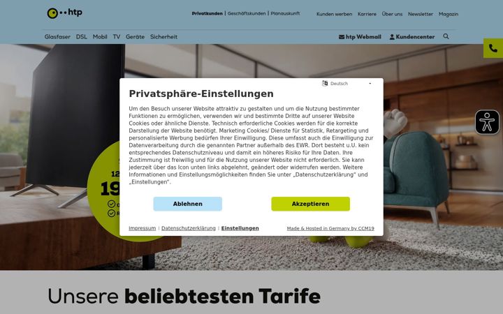 Screenshot of htp.net