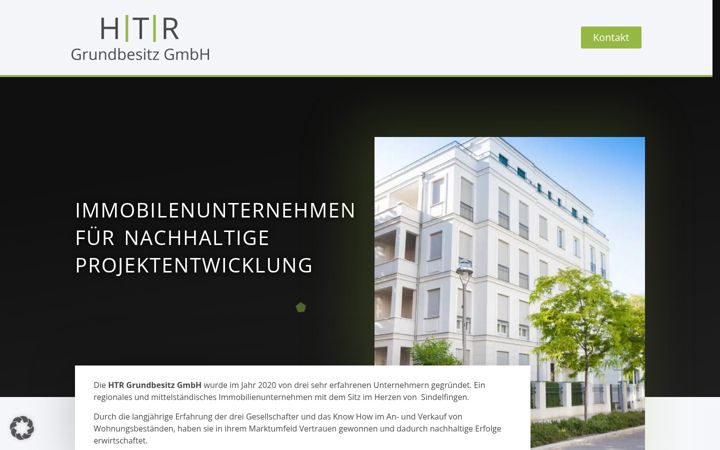 Screenshot of htr-grundbesitz.de
