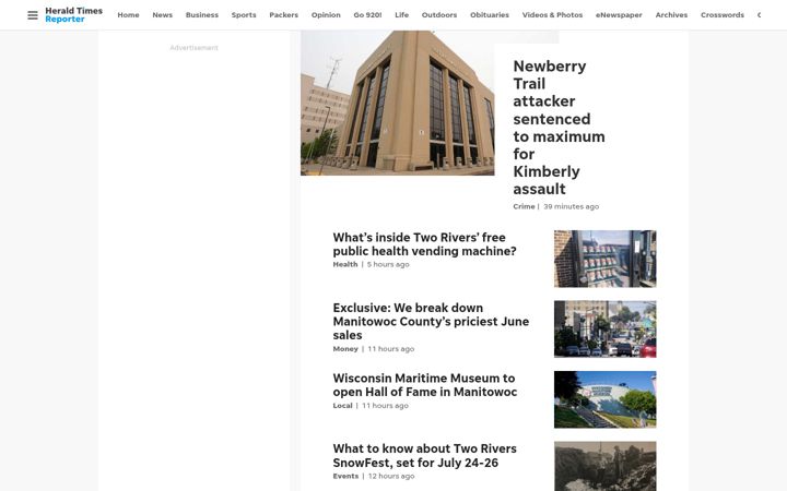 Screenshot of htrnews.com