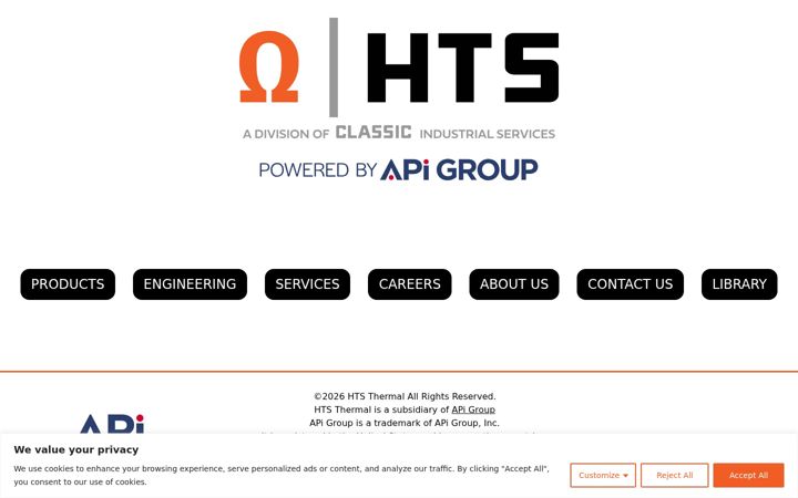 Screenshot of htsthermal.com