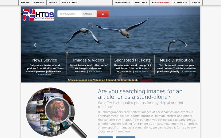 Screenshot of htsyndication.com
