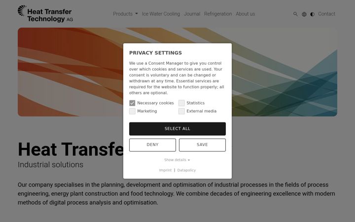 Screenshot of htt-ag.com