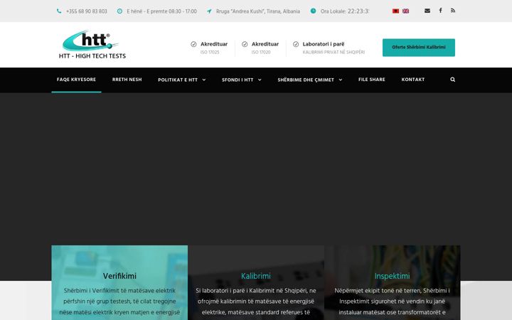 Screenshot of htt-al.com