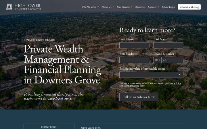 Screenshot of httcwealthpartners.com