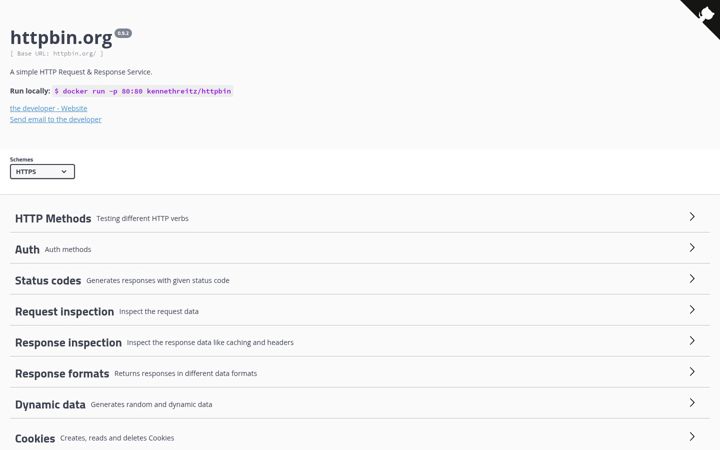 Screenshot di httpbin.org