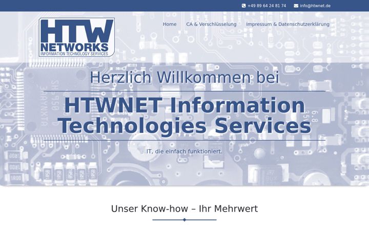 Screenshot of htwnet.de