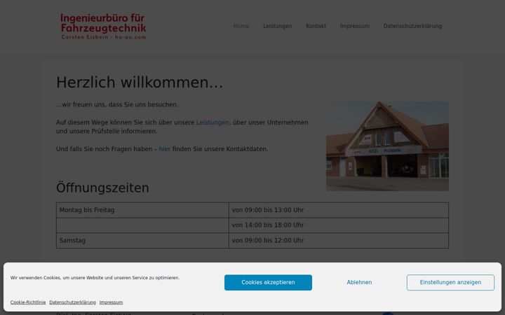 Screenshot of hu-au.com