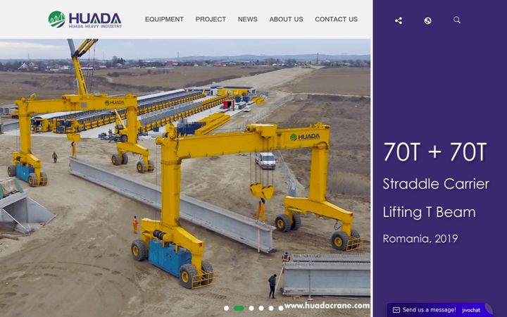 Screenshot of huadacrane.com