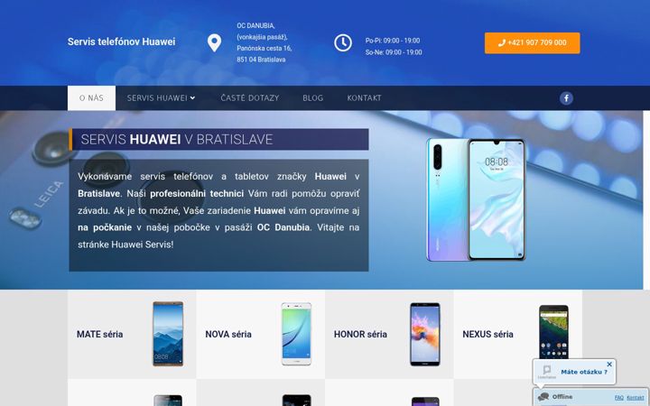 Screenshot of huawei-servis.sk