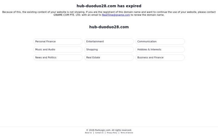 Screenshot of hub-duoduo28.com
