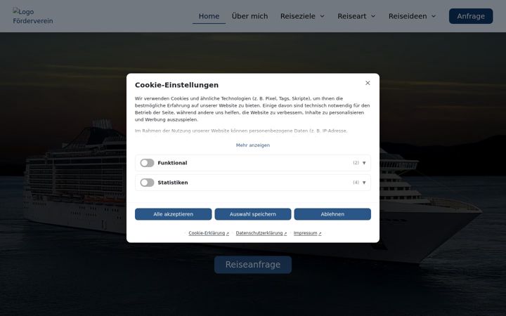 Screenshot of hub-reisen.de