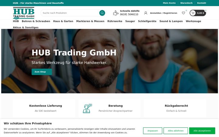 Screenshot of hub-trading.de