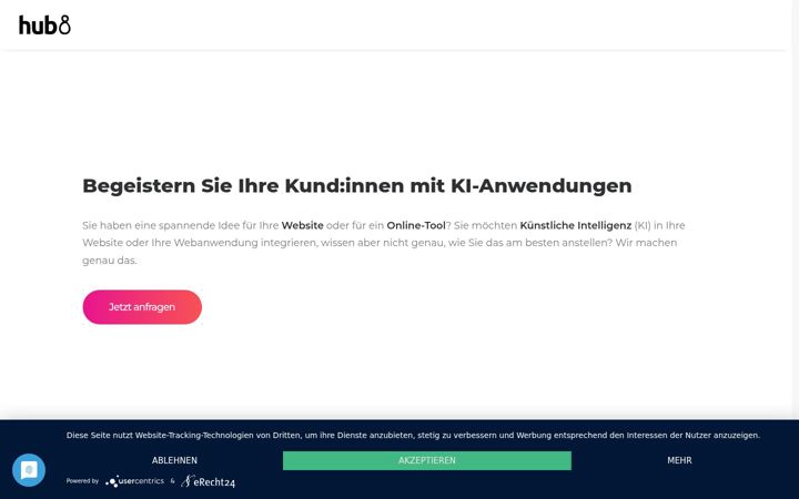 Screenshot of hub8.de